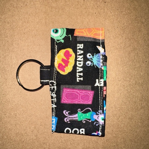 Handmade lip balm holder keychain- Disney Monsters Inc print - Picture 3 of 4